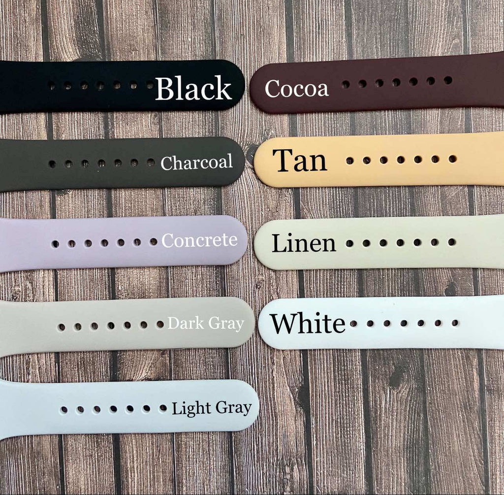 Engraved HafaAdai silicone Bands for iwatch image 4