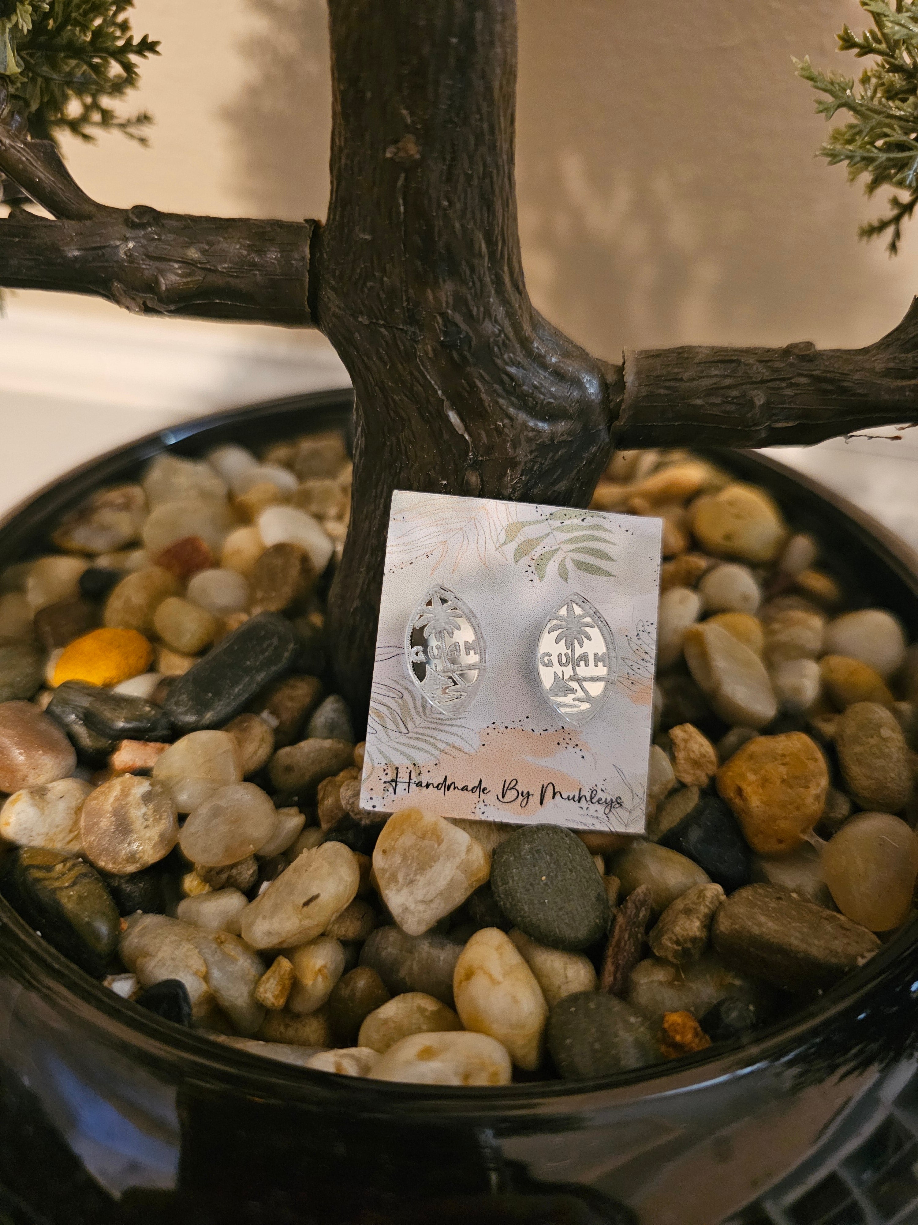 Guam seal mirror acrylic studs  image 2