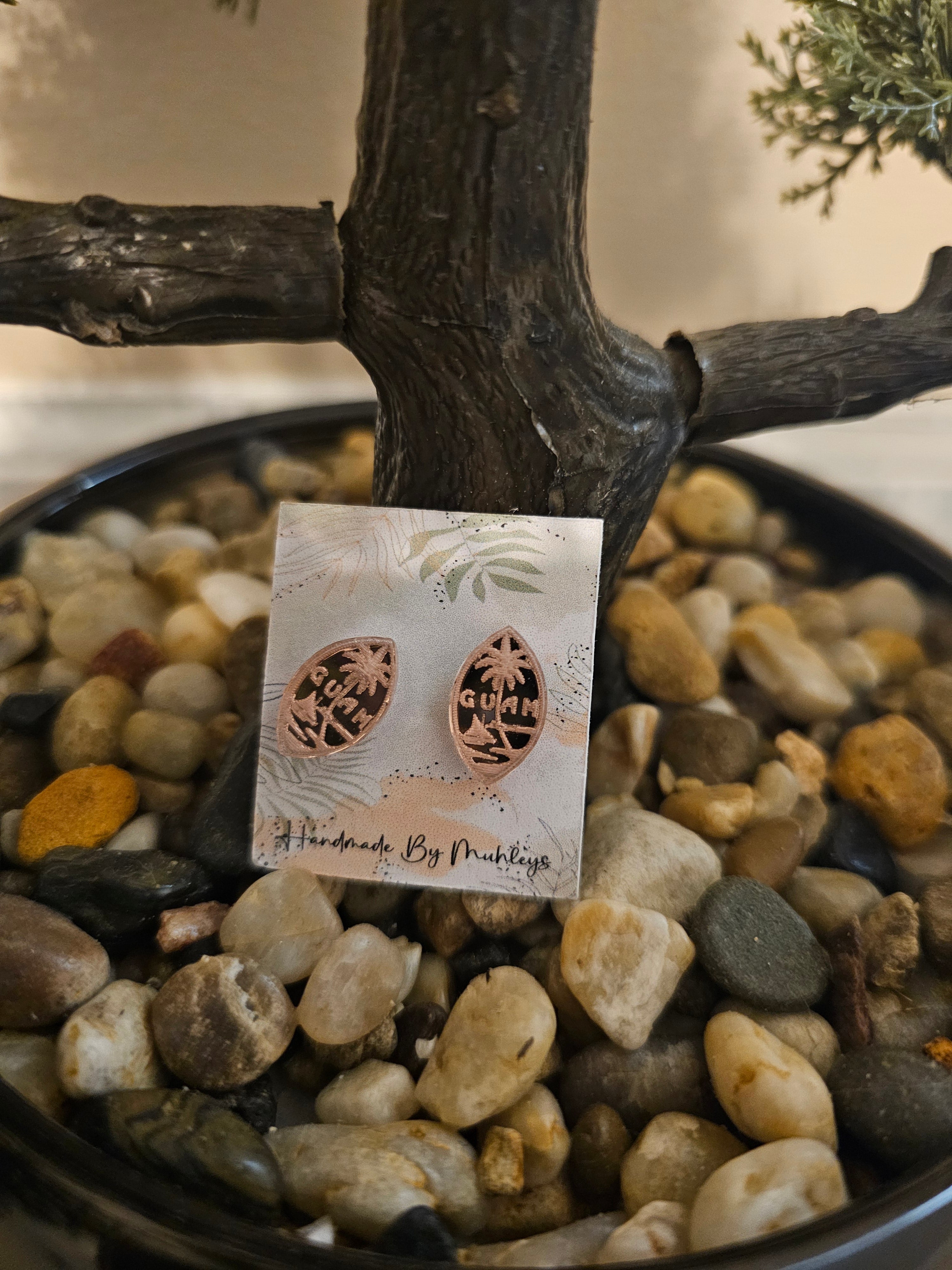 Guam seal mirror acrylic studs  image 1