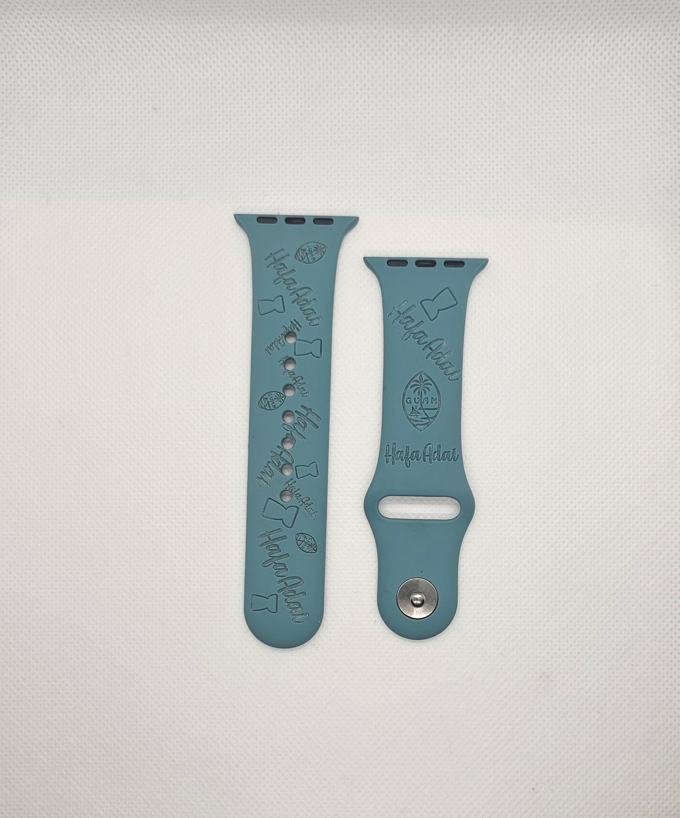Engraved HafaAdai silicone Bands for iwatch image 0